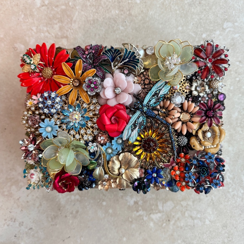 Handmade Bejeweled Jewelry Box
